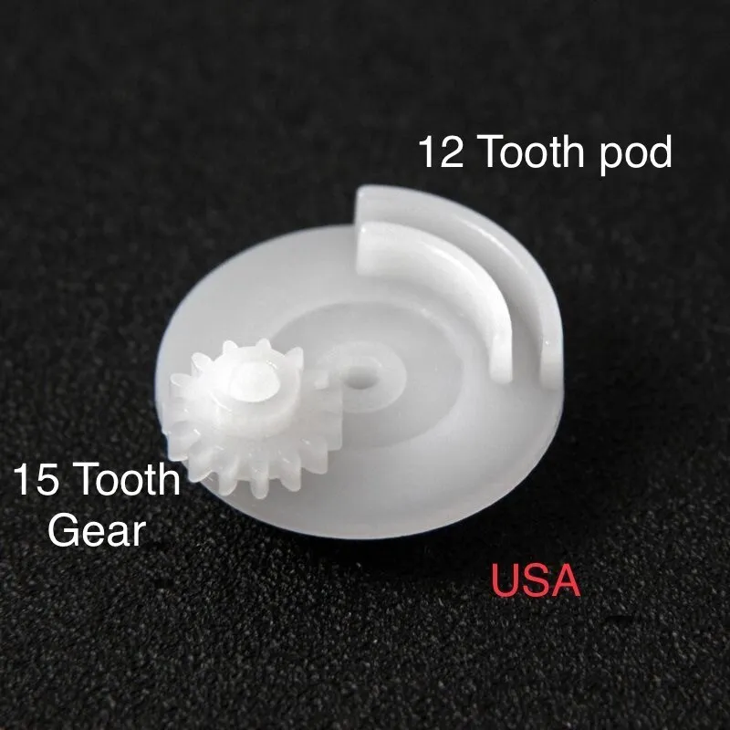 JS Professional Parts JSPP Speedometer Odometer Repair Gears 15 Toothed Small Gear with 12 Tooth Gear pod for Volvo 850 Mercedes Mercedes R129, W140