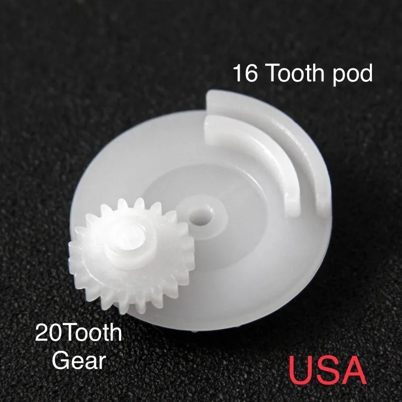 JS Professional Parts JSPP Odometer Repair kit: 20Tooth Gear with 16 Tooth pod for Dodge Ram Cummins (1990-93) Chrysler Plymouth, Ford, Porsche, Volvo