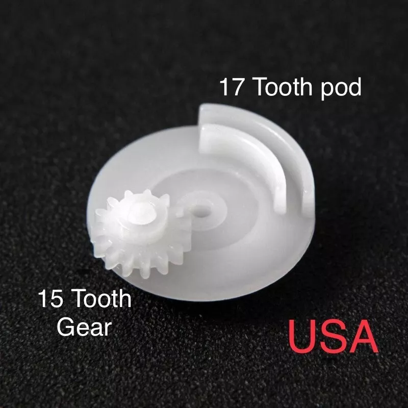 JSPP Odometer Repair kit: 15 Tooth Gear + 17tooth pod Made for Porsche 911-964, 911-993 KM